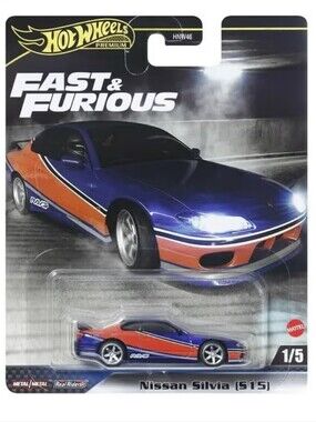 Hot Wheels Premium Fast & Furious Nissan Silvia S15 Die-cast Car #1 In Series